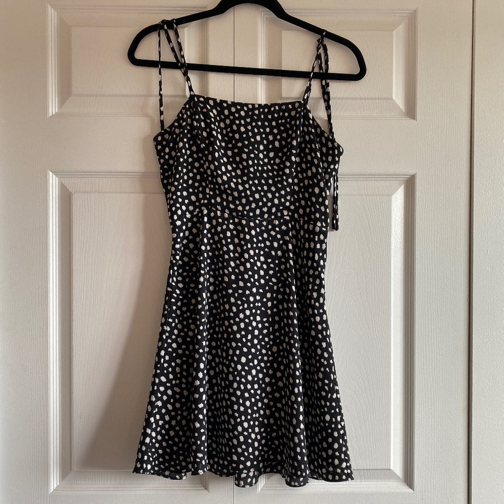 Lola Grace Black and white spot print dress